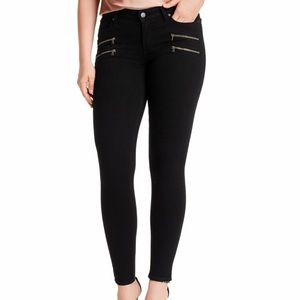 Paige Edgemont Jeans in Black Shadow / Soft Gold